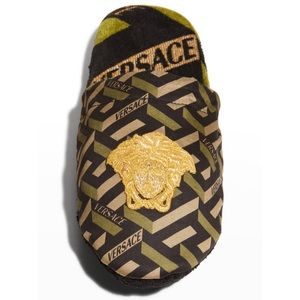 NWT Versace Men’s Greca Medusa Slippers (M)